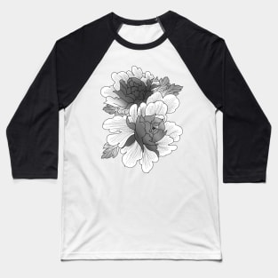 Flower Casual peony classy tattoo design Baseball T-Shirt